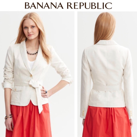 Banana Republic Jackets & Blazers - Like 🆕 Banana Republic Linen Blend Safari Jacket